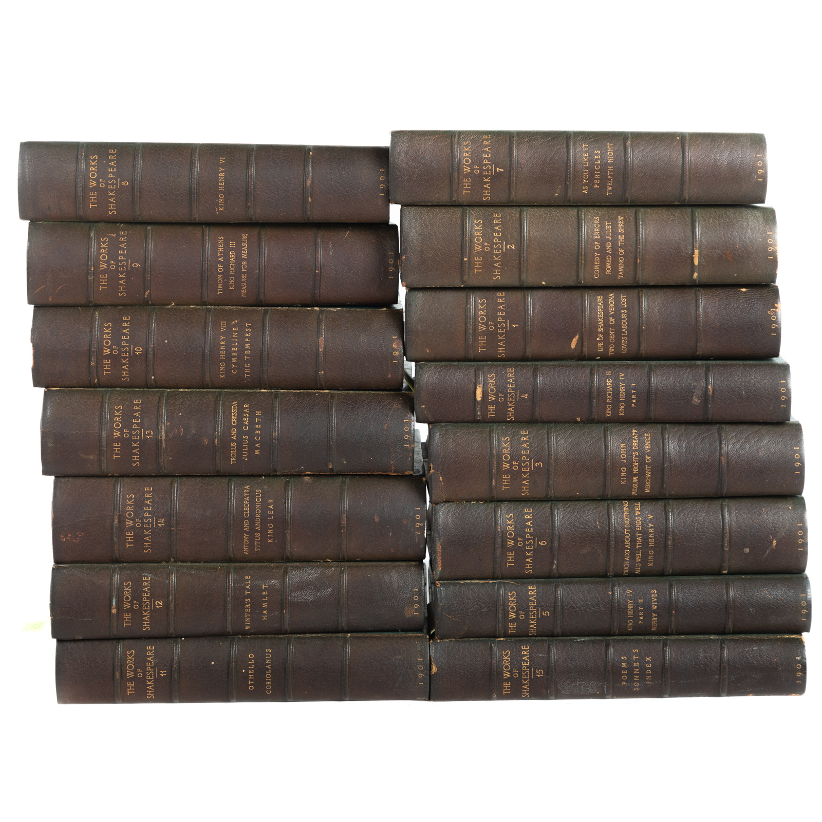 Appraisal: LEATHER-BOUND SET WORKS OF SHAKESPEARE Howard Staunton ed THE WORKS