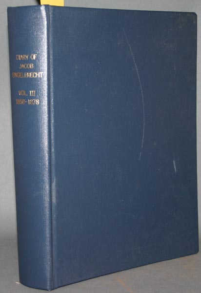 Appraisal: Diary The Diary Of Jacob Engelbrecht - Vols Frederick Historical