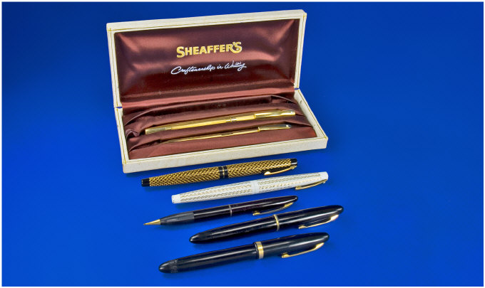 Appraisal: Sheaffer x Sheaffer Lifetime brown striated cracks in barrel and