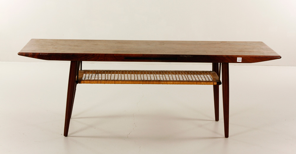 Appraisal: - Jorgensen Coffee Table Edmund Jorgensen coffee table with pullout