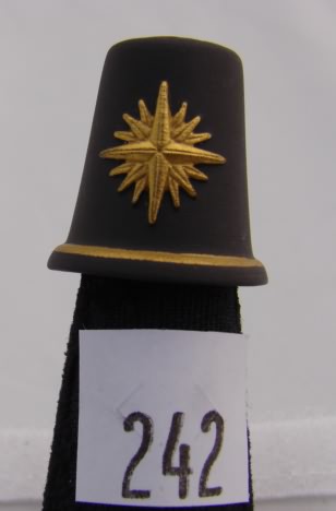 Appraisal: Wedgwood thimble black with gold star