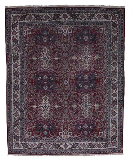 Appraisal: An Isfahan carpet late th early th century the red