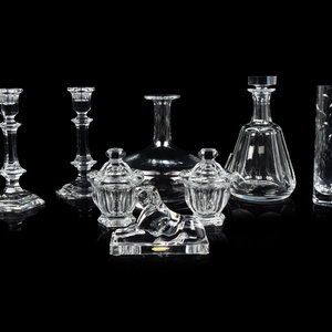 Appraisal: A Group of Baccarat Glass Articles th Century comprising a