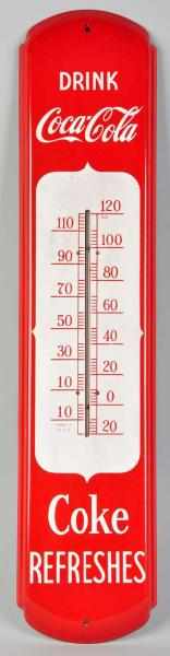 Appraisal: Porcelain Coca-Cola Thermometer s Very scarce version and difficult to