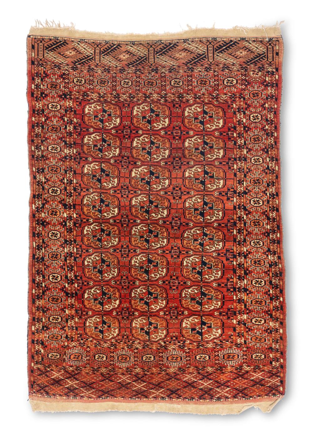 Appraisal: A TEKKE BAKASSA RUGA Tekke Bakassa rug Late th century