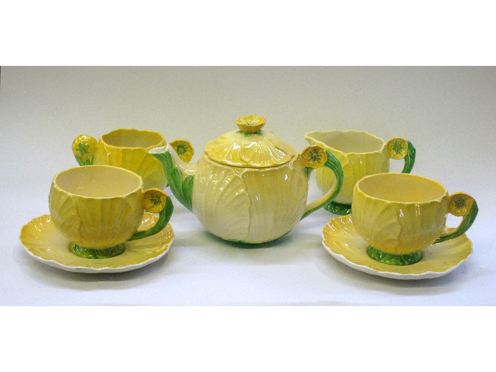 Appraisal: Carlton Ware Yellow Buttercup tea for two