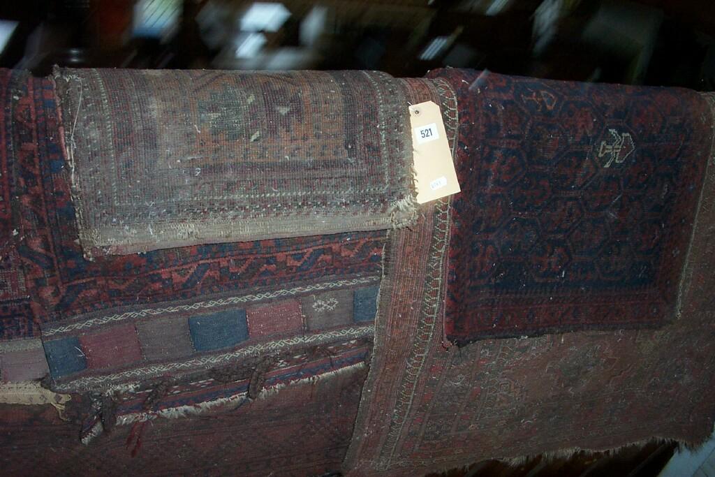 Appraisal: A collection of various Eastern wool rugs mainly in reds