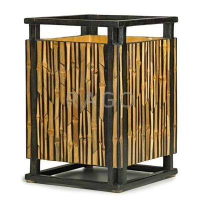 Appraisal: R Y AUGOUSTI Basket Paris The Philippines s Bamboo wood