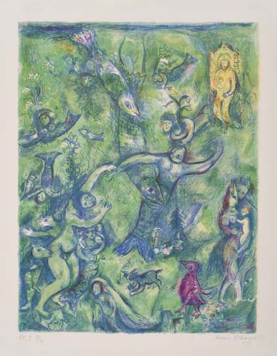 Appraisal: MARC CHAGALL Abdullah discovered before him and on his right