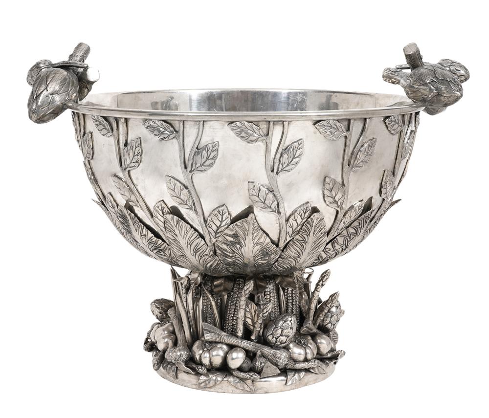 Appraisal: RICHARD CIPOLLA ITALIAN PEWTER CENTERPIECE BOWLRichard Cipolla Italy th C