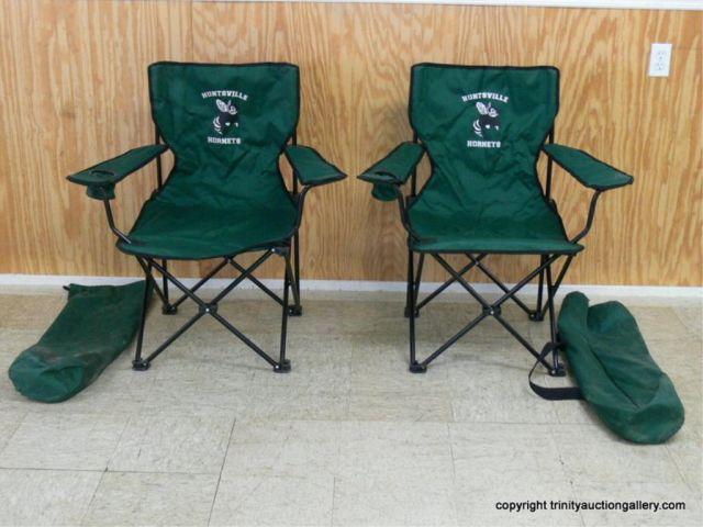 Appraisal: Pair Folding Travel Portable Outdoor Easy Chairs - Heavy guage