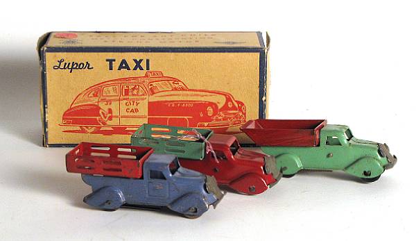 Appraisal: Toy Car Grouping Lot includes scarce Marx Easter Bunny Stake