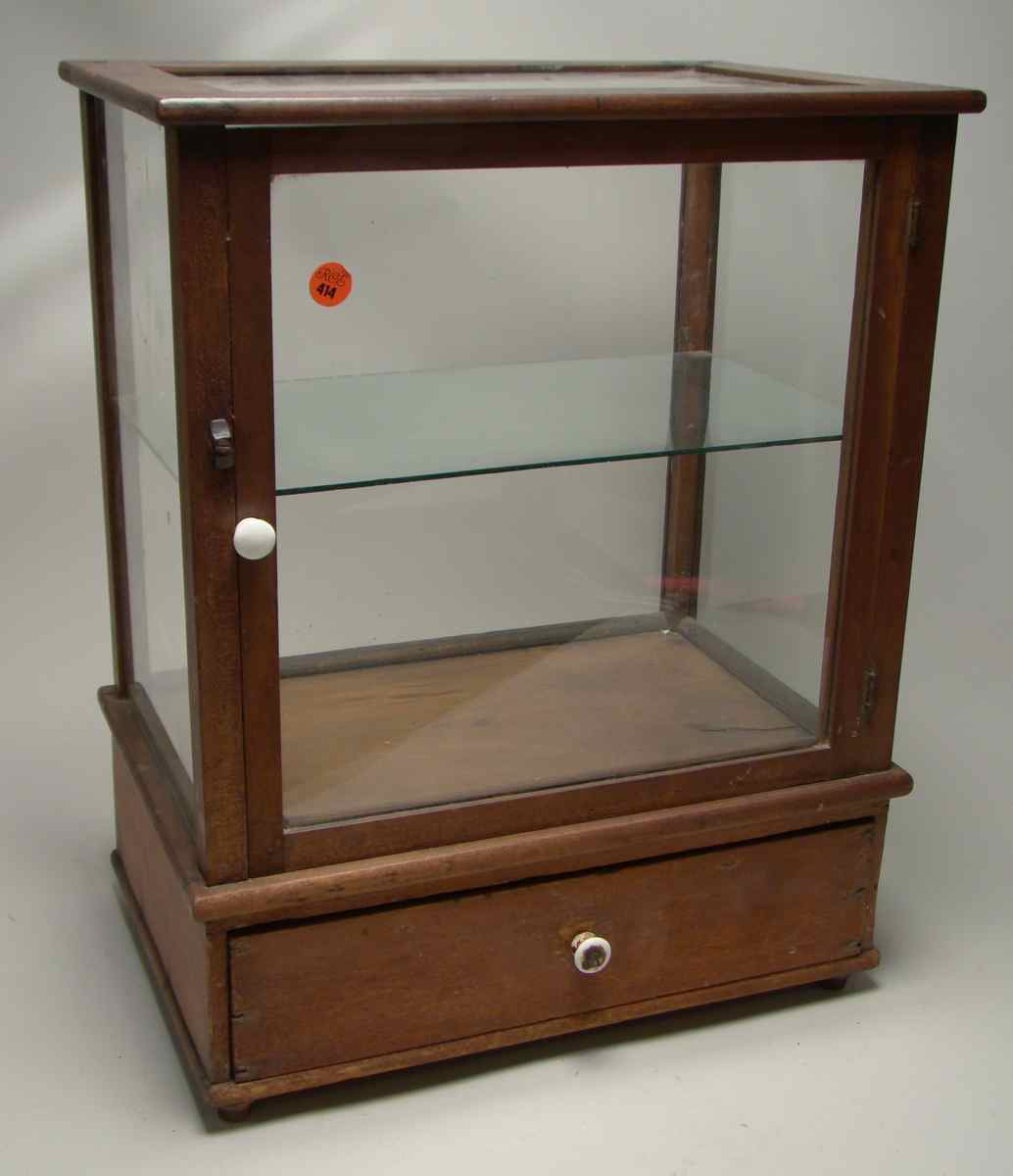 Appraisal: GENERAL STORE COUNTERTOP DISPLAY CASE Mid- th CenturyWith glass front