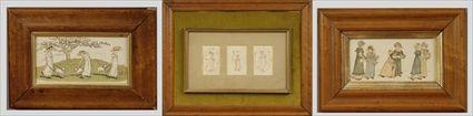 Appraisal: Attributed to Kate Greenaway British - Three Figures of Girls