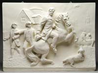 Appraisal: CYRUS COBB American - REVERE Plaster relief plaque shows Paul