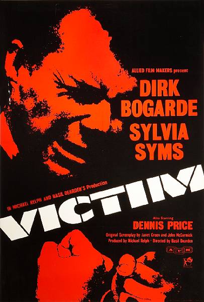 Appraisal: Victim Allied Film Makers British one-sheet condition A linen-backed x