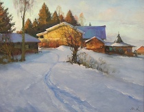 Appraisal: Mark Kremer Russian born Twilight Oil on canvas initialed in