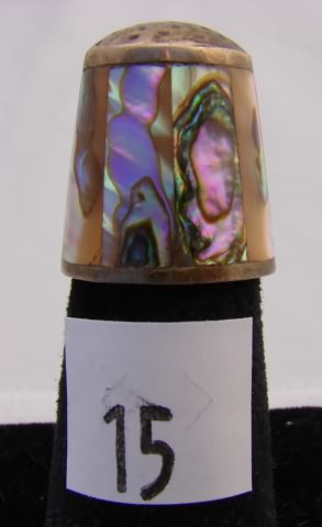 Appraisal: English sterling thimble hand chase