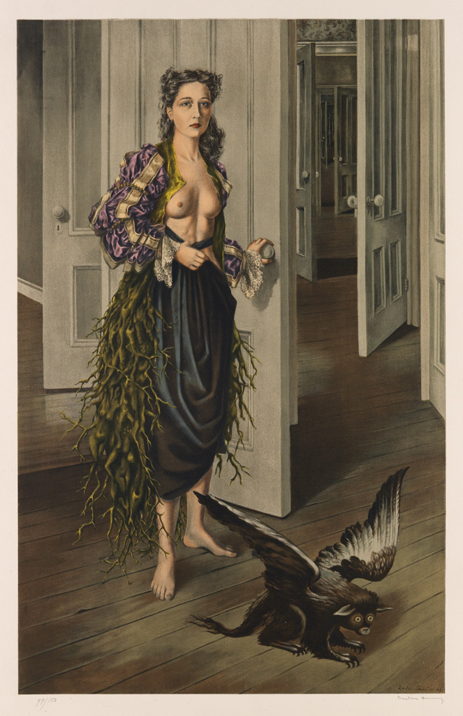 Appraisal: DOROTHEA TANNING Birthday Self Portrait at Age Color lithograph x