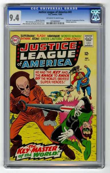 Appraisal: Justice League of America CGC Click for full description