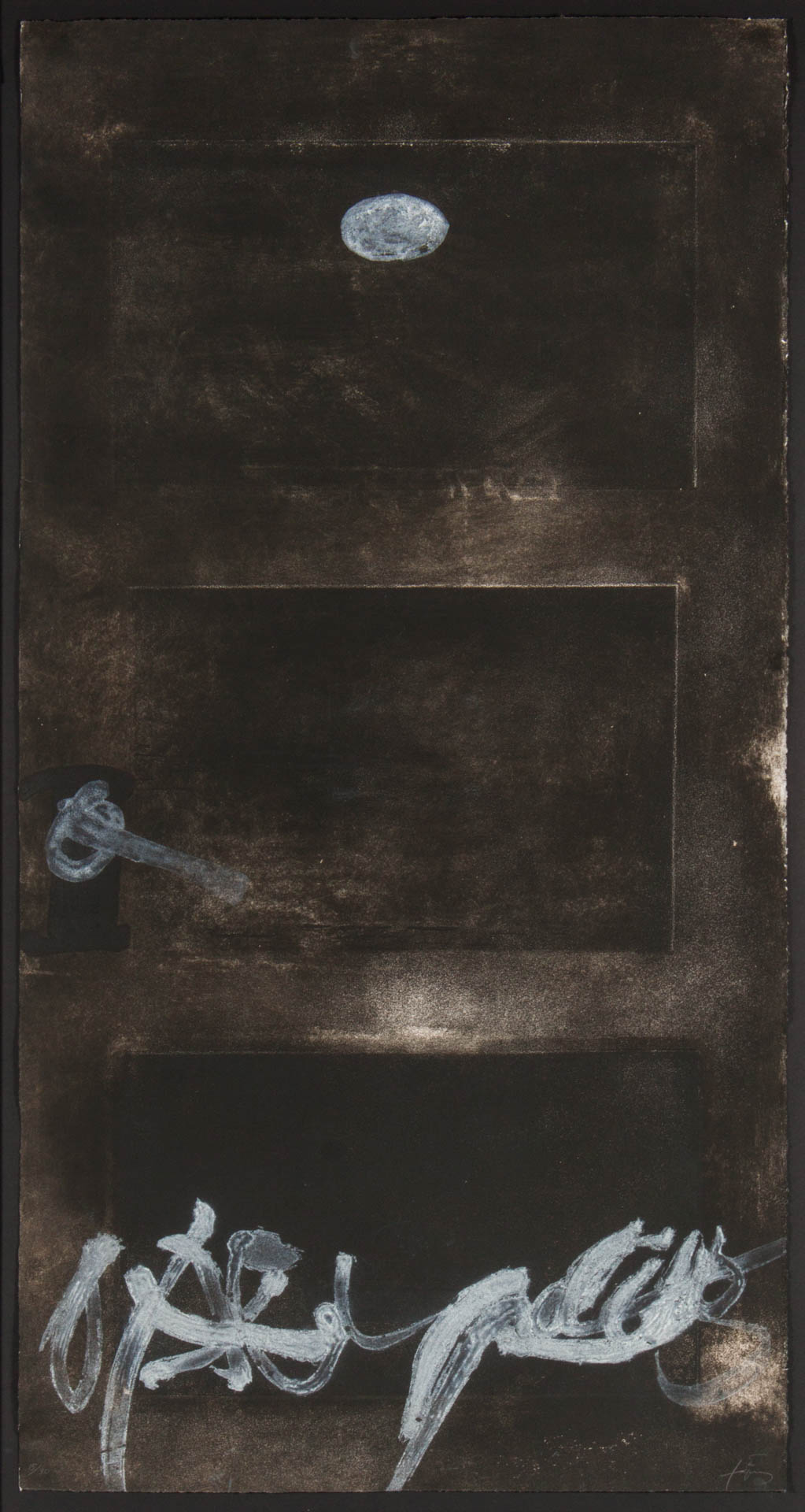 Appraisal: Antoni Tapies Grande Porte etching Spanish - etching in color