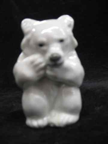 Appraisal: Royal Copenhagen Porcelain Polar Bear Cub seated '' excellent