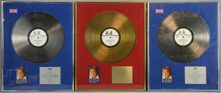 Appraisal: David Cassidy - Two BPI presentation discs presented to Dick