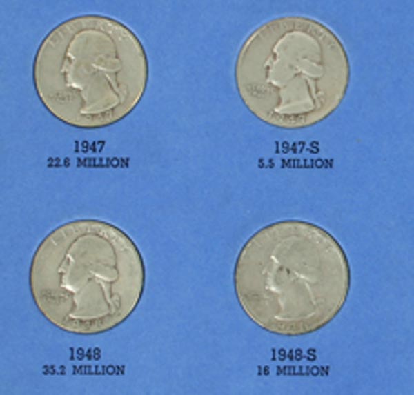 Appraisal: Silver Washington Quarters Book - D