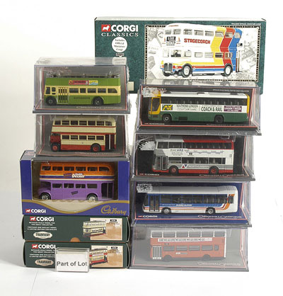 Appraisal: Corgi group of Buses - including Corgi Classics Connoisseur x