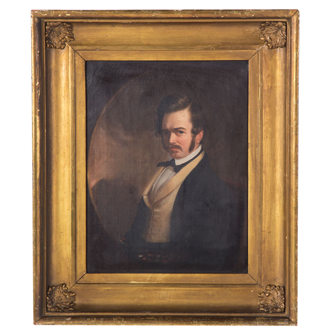 Appraisal: Attr to William Hepburn Self Portrait oil Attributed to William