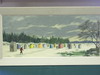 Appraisal: OIL ON MASO - Maine Ice Fishing House City by