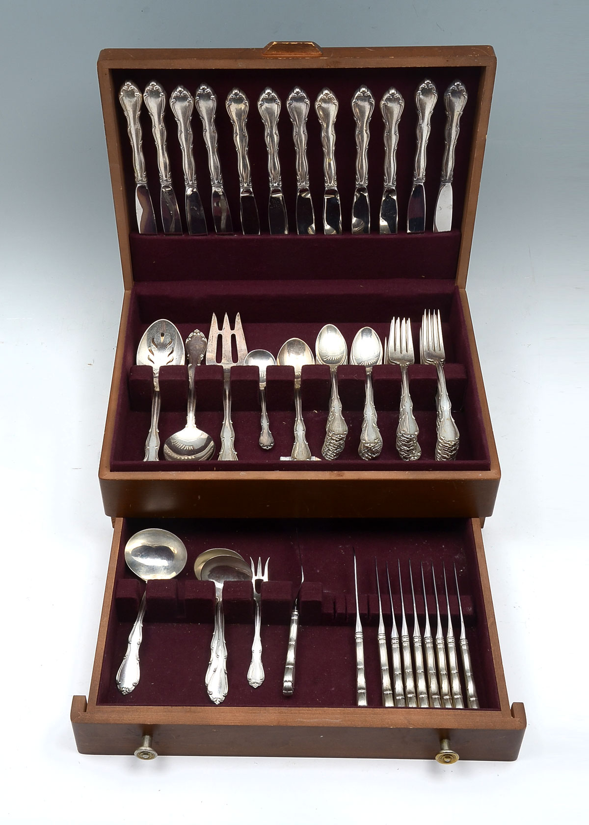 Appraisal: PC TOWLE ''FONTANA'' STERLING FLATWARE Approx Troy ounces Comprising -