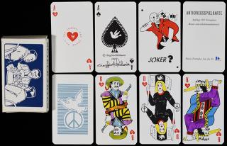 Appraisal: Siegfried Heilmeier Antikriegsspielkarte Playing Cards Munich J Title Card OB