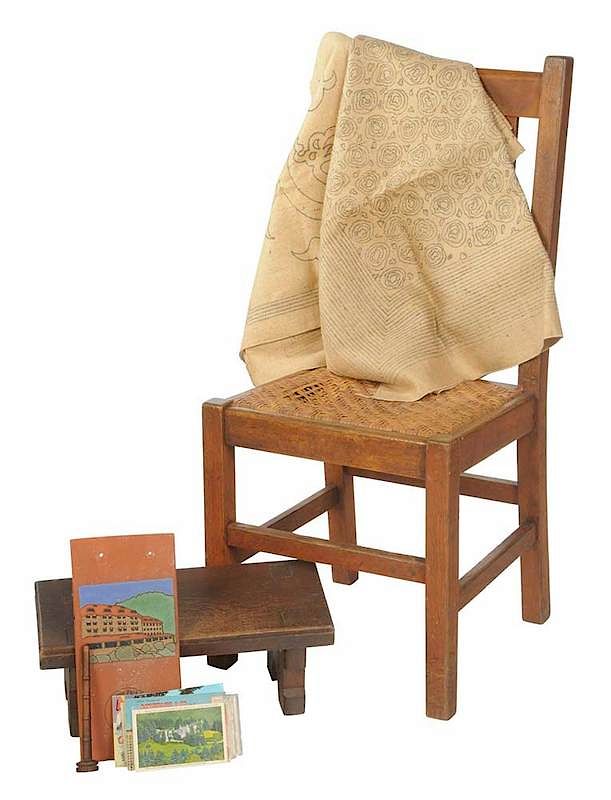 Appraisal: Group Asheville Memorabilia Arts Crafts Chair American th century approximately