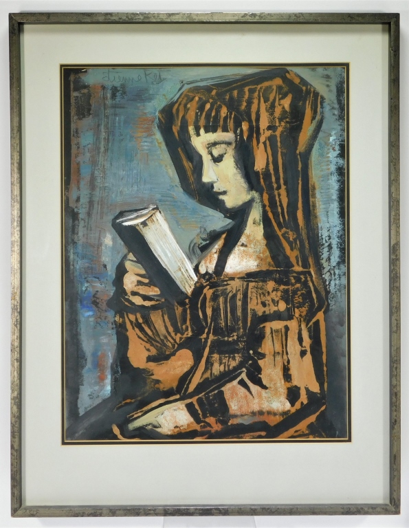 Appraisal: ETIENNE RET PORTRAIT OF A YOUNG GIRL PAINTING France California