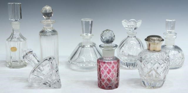 Appraisal: lot of Glass and crystal scent perfume bottles highlights include