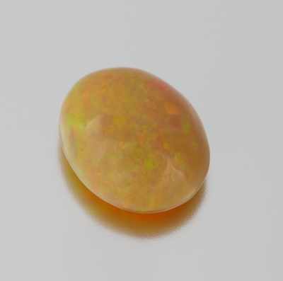 Appraisal: An Unmounted Ethiopian Opal Carat Oval cabochon cut weighting ct