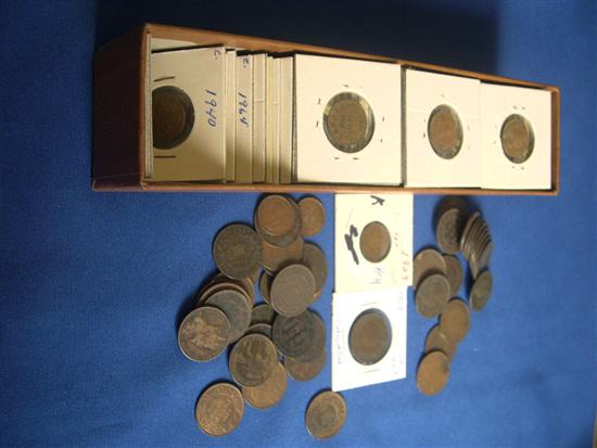 Appraisal: Canadian Cent lot approximately large cents and small cents from