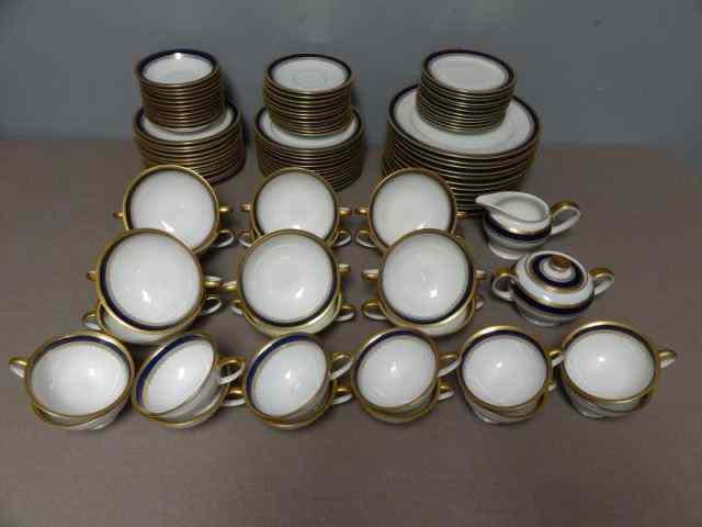 Appraisal: Lot of Rosenthal Blue Gilt Porcelain From a Larchmont NY