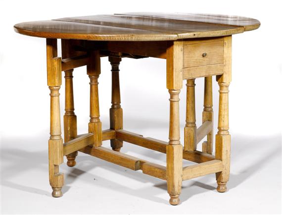 Appraisal: A GATE-LEG TABLE Baroque style Dutch Oak x x cm