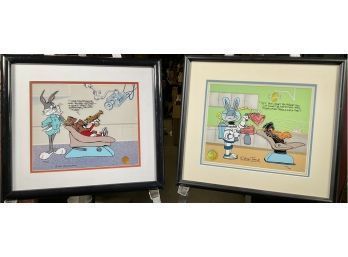 Appraisal: Two Chuck Jones Warner Bros animation cels Dentist themed cel