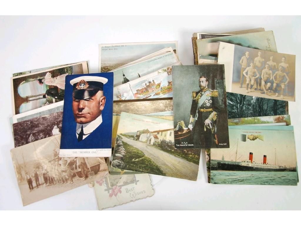 Appraisal: LOOSE MISCELLANEOUS COLLECTION OF EARLY TWENTIETH CENTURY POSTCARDS includes some