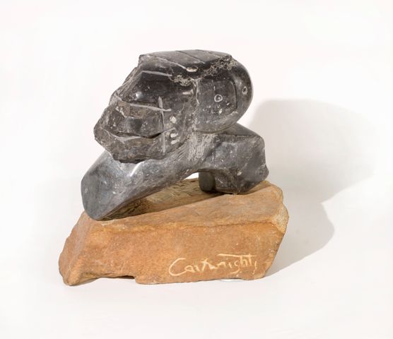 Appraisal: Michael Cartwright born Headdress grey limestone from the Buchan Caves