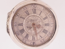 Appraisal: Massy London large and early verge fusee silver paircase with