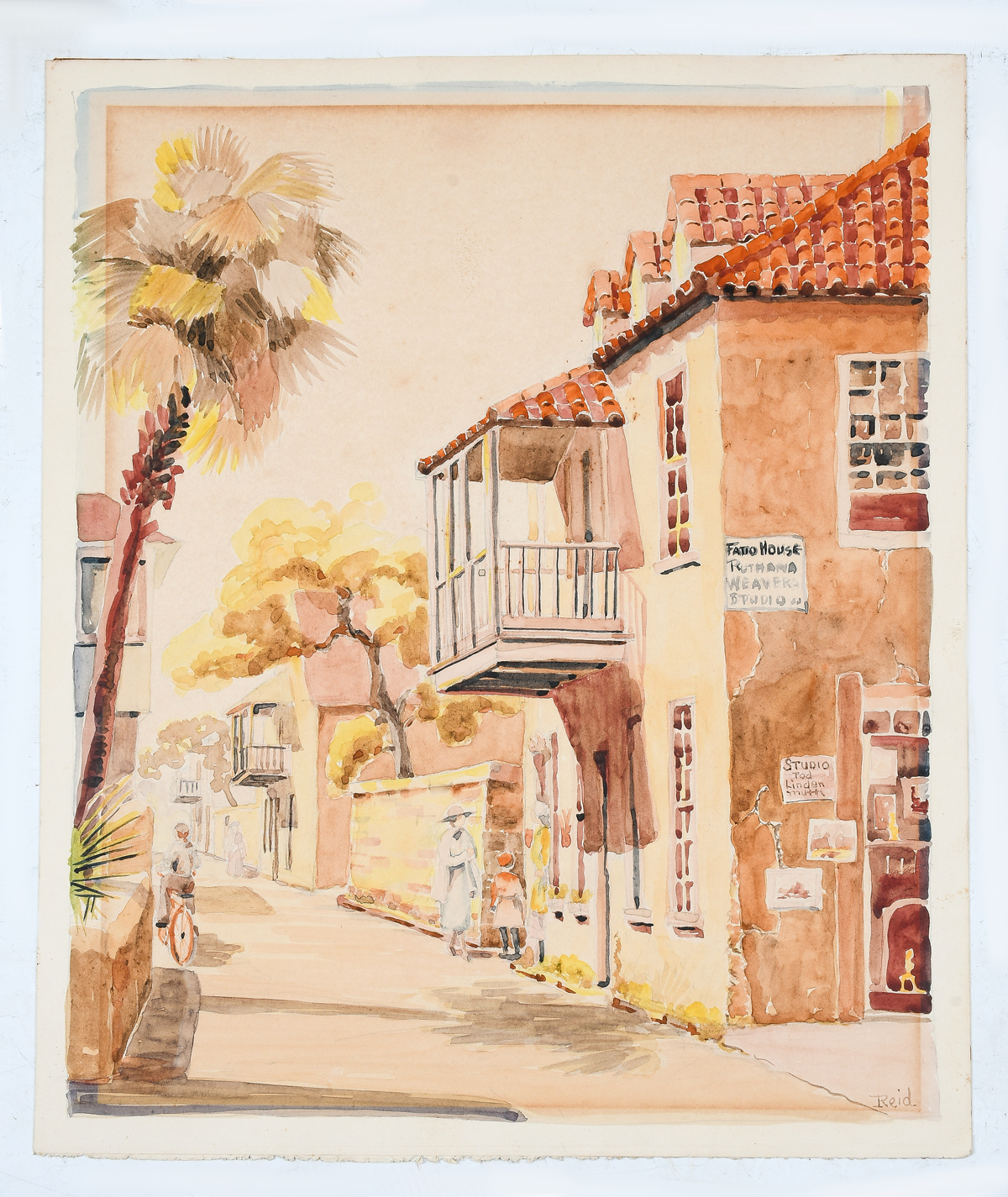 Appraisal: REID Celia Cregor American - ''Aviles Street Saint Augustine Florida''