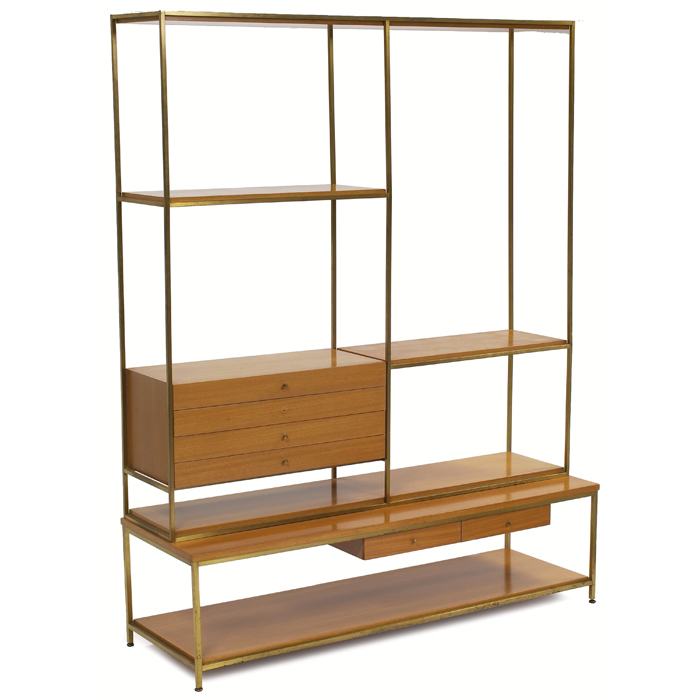 Appraisal: Paul McCobb wall unit two pieces