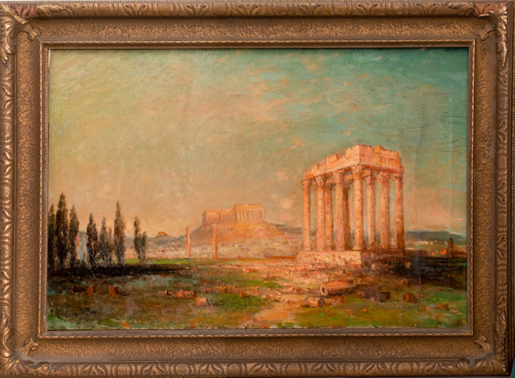 Appraisal: LUCIEN W POWELL ACROPOLIS OIL ON CANVAS Lucien Whiting Powell