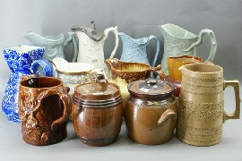 Appraisal: A quantity of th century and later jugs comprising salt