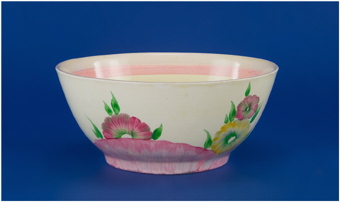 Appraisal: Clarice Cliff Bowl Circa Viscaria pattern inches in height inches