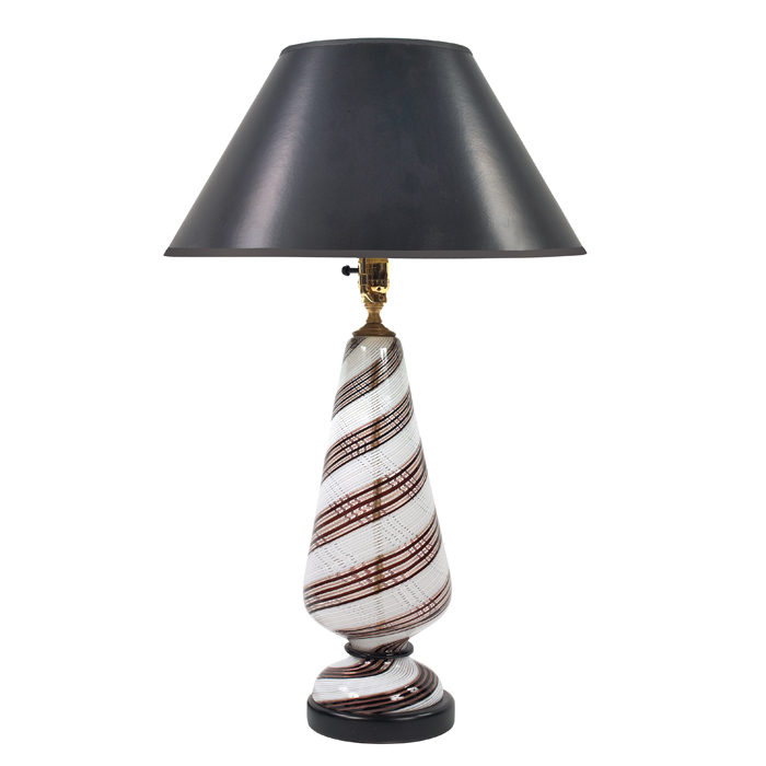 Appraisal: Dino Martens table lamp Murano Italy for AurelianoToso a canne